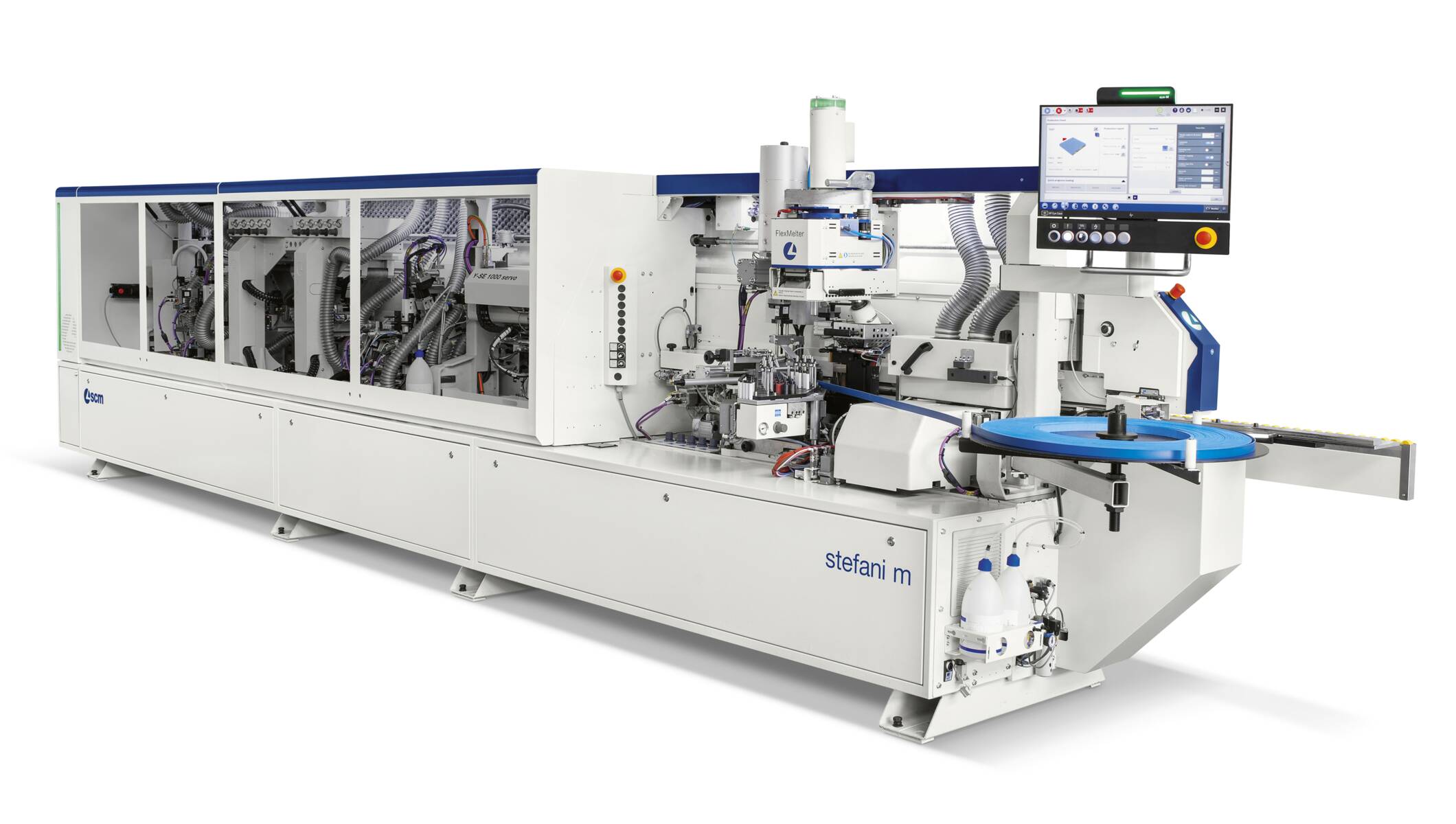 Edge banders, squaring edge banders - Single-sided automatic edge banders - stefani m