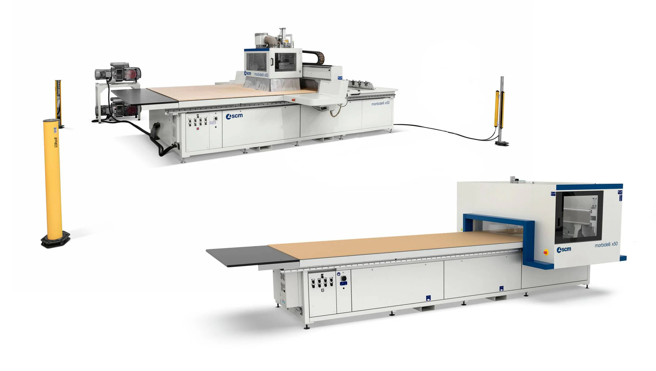 CNC Machining Centres - CNC Nesting Machining Centres for routing and drilling - morbidelli x50