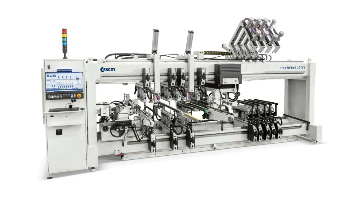 Automatic Throughfeed Drilling Machine Morbidelli Z100 - SMC Group